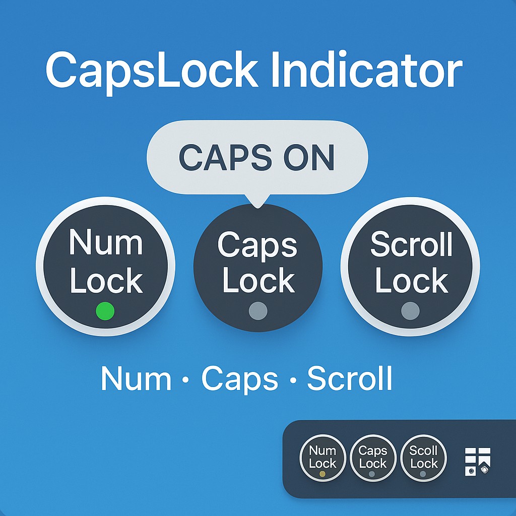 Caps Lock Num Lock Indicator