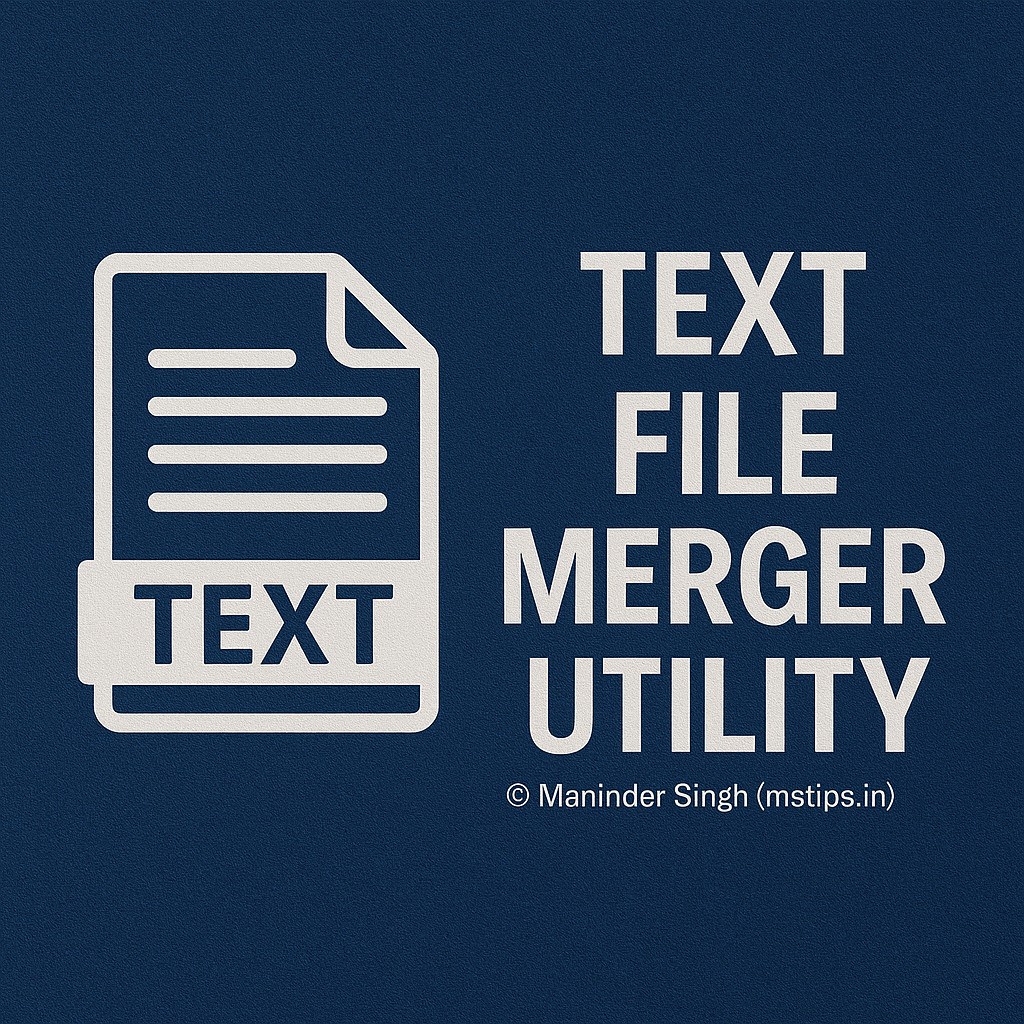 Text File Merger Utility