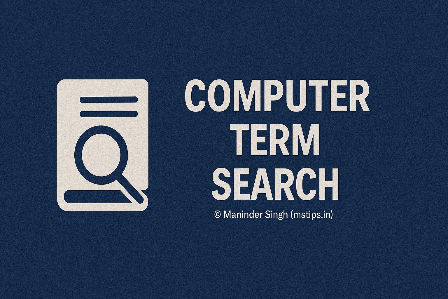 Computer Term Search